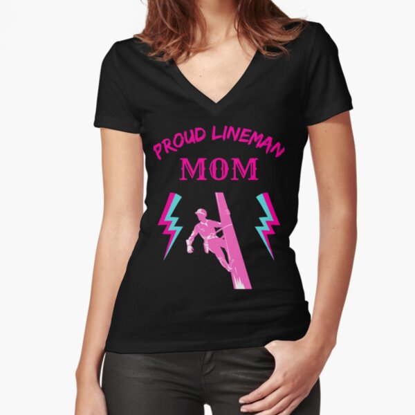 Item preview, Proud Lineman Mom designed and sold by WoodburyLake.