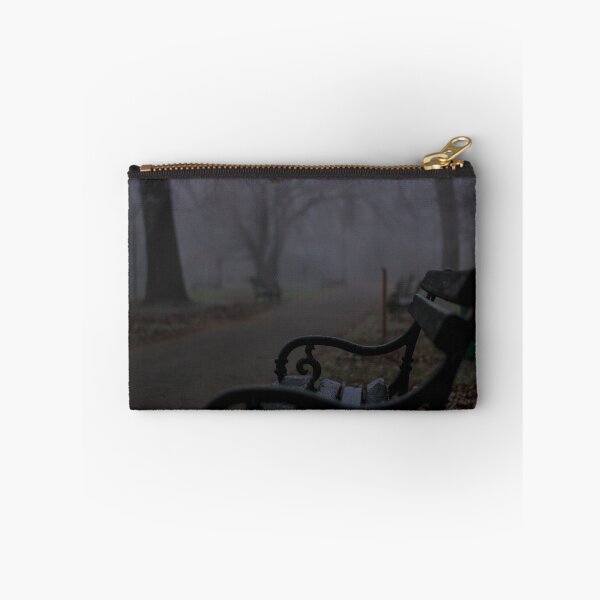 Item preview, Bench in park during foggy evening designed and sold by nikola993.
