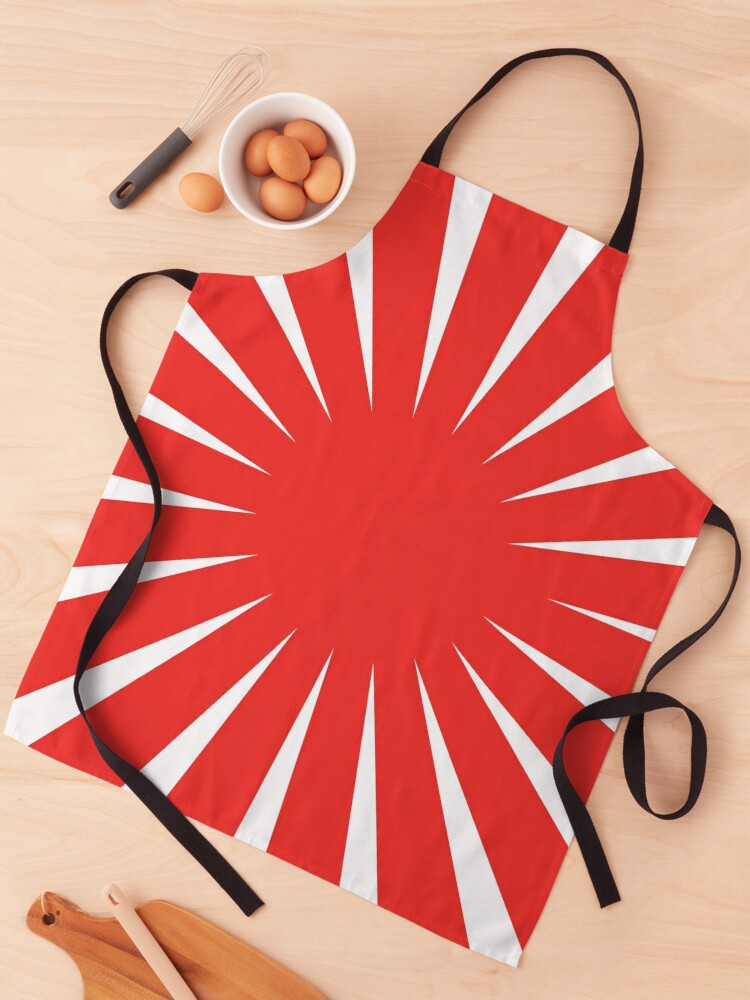 Thumbnail 1 of 6, Apron, Red Sun designed and sold by Izzabel Shopping Center.