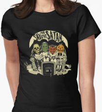 Say You Love Satan 80s Horror Podcast Logo Women's Fitted T-Shirt