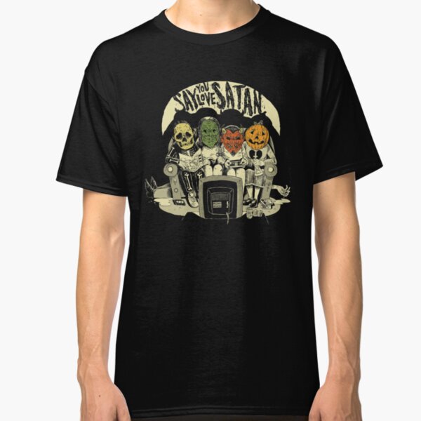 Say You Love Satan 80s Horror Podcast Logo Classic T-Shirt