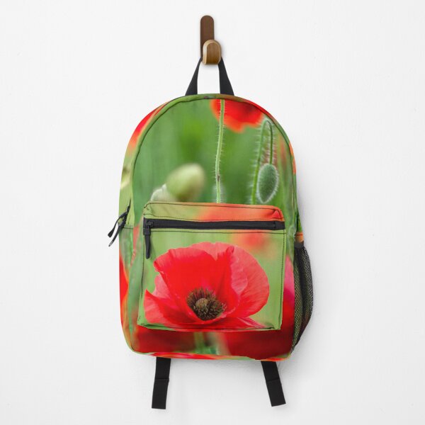 Item preview, Stunning Red Poppy Field in the Evening Sunlight designed and sold by CyaniRose.