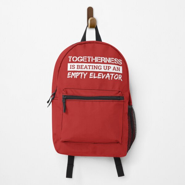 Item preview, Togetherness Is Beating Up An Empty Elevator (Red BG) designed and sold by FilipeFerreira.
