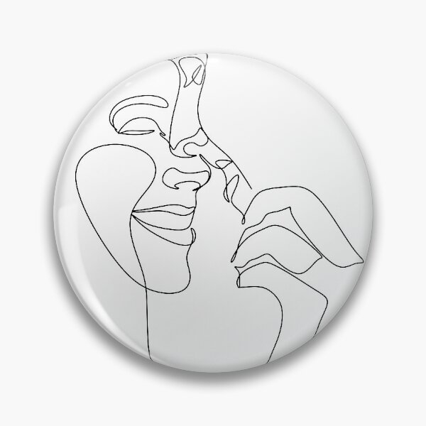 Item preview, Couple line  illustration. Love print. Minimalist people. 2 faces. Man amd woman. Love vector. Symbol of love designed and sold by OneLinePrint.