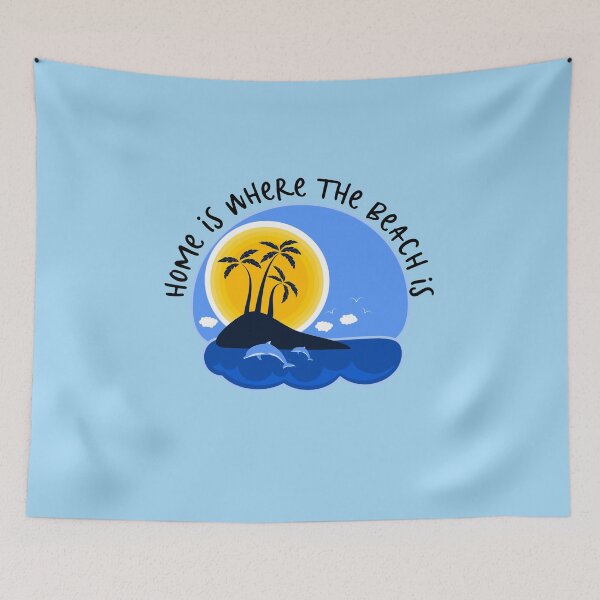 Item preview, Home is where the Beach is-Beach in The Netherlands-Summer is Back designed and sold by DiensDesign.