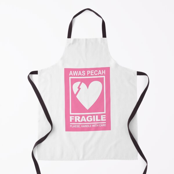 Item preview, Sticker awas pecah love fragile Please handle with care women gift idea designed and sold by Easy-Logo.