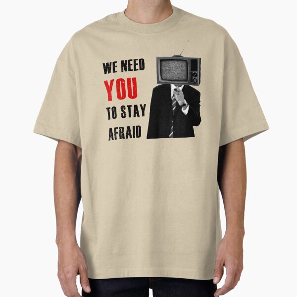 Item preview, Fake News, We need you to Stay Afraid TV Head designed and sold by ArtOfRebellion.