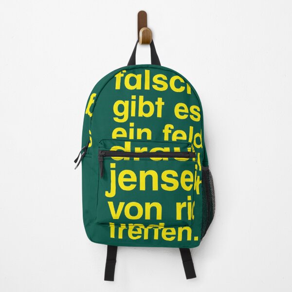 Artikelvorschau, draußen, jenseits von richtig und falsch - grün - Rumi Poster entworfen und verkauft von muuv-studio.