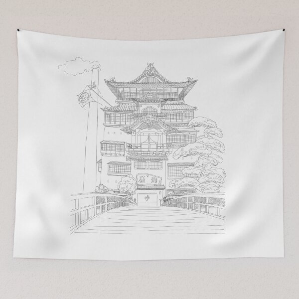 Item preview, Bath  House Japanese Anime Illustration designed and sold by yisela.