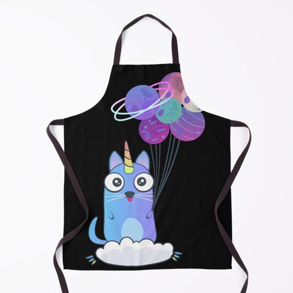 Item preview, Funny unicorn cat with space bubbles -planets designed and sold by Olena Du.