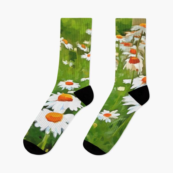 Item preview, Artistic Bright and Colorful White Garden Daisies v2 designed and sold by taiche.