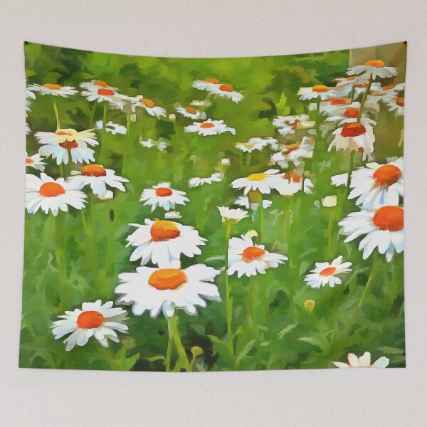 Item preview, Artistic Bright and Colorful White Garden Daisies v2 designed and sold by taiche.