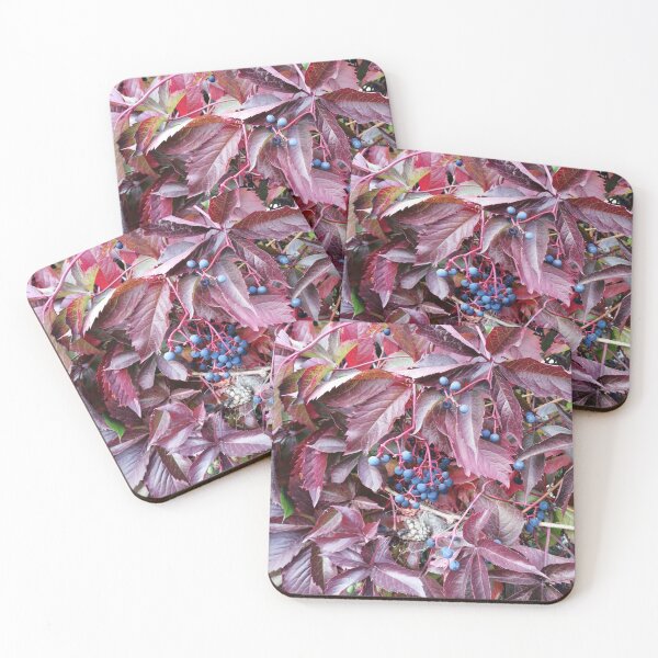 Item preview, wild black grapes with purple leaves designed and sold by Olga Kydryavskaya.
