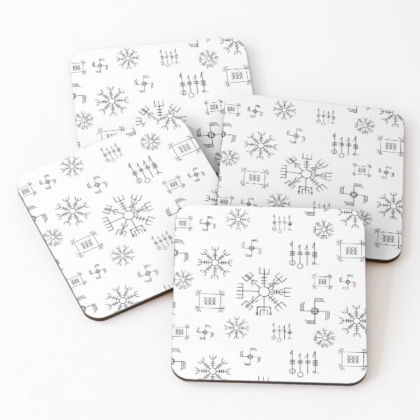 Item preview, Icelandic Staves Pattern | Galdrastafir magical symbols designed and sold by Time Nomads.