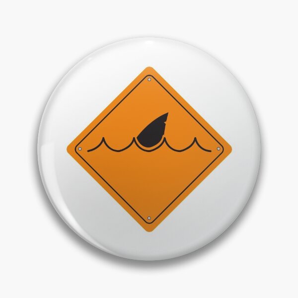 Item preview, Shark Warning Sign  designed and sold by treasure-crafts.