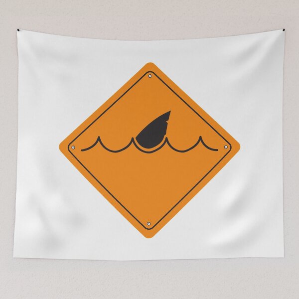 Item preview, Shark Warning Sign  designed and sold by treasure-crafts.