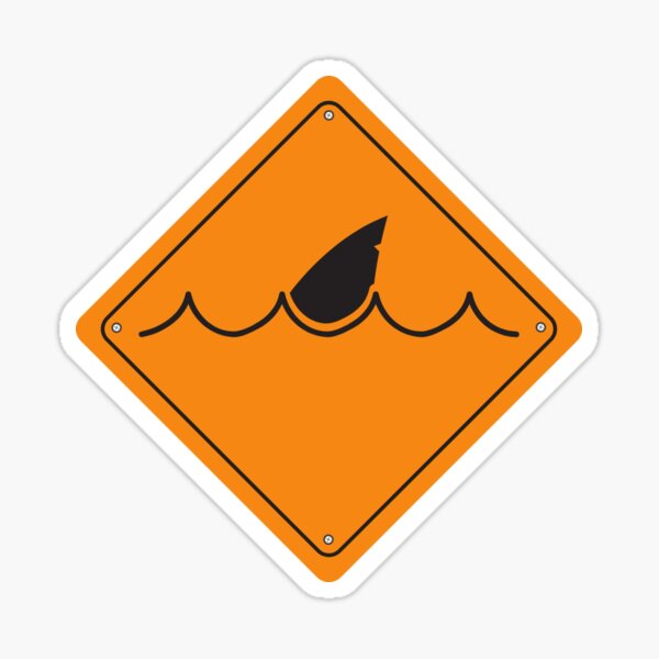 shark-warning-sign-sticker-for-sale-by-treasure-crafts-redbubble