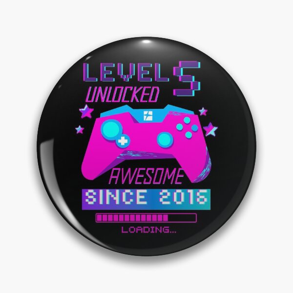 Item preview, Level 5 Unlocked, 5th Birthday Gamer Gift designed and sold by Mixture-DESIGN.
