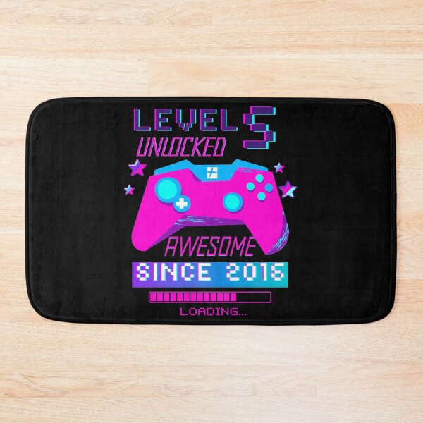 Item preview, Level 5 Unlocked, 5th Birthday Gamer Gift designed and sold by Mixture-DESIGN.