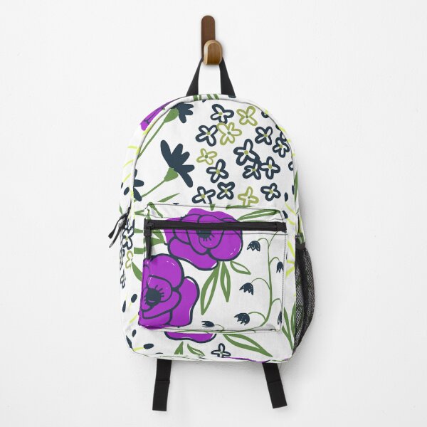 Aperçu de l'œuvre Aisha - Imprimé fleur violet et jaune créée et vendue par Izzabel Shopping Center.
