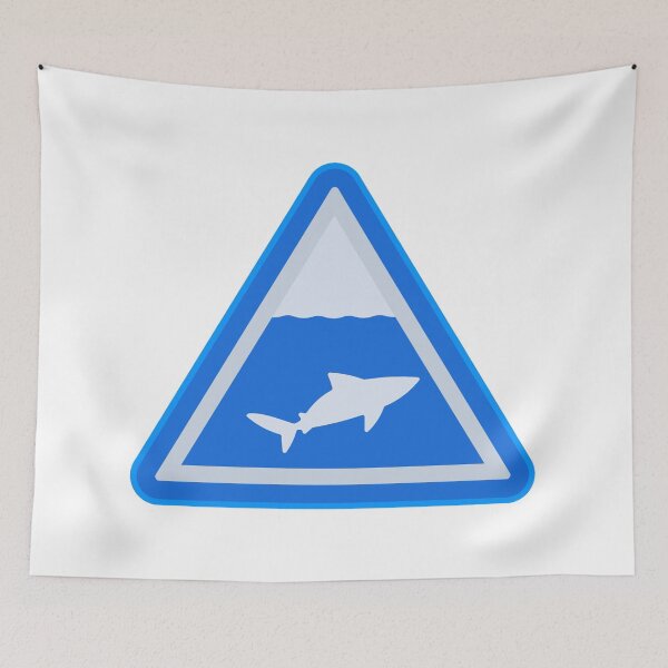Item preview, Shark Warning Sign  designed and sold by treasure-crafts.