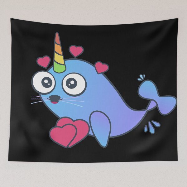 Item preview, funny unicorn whale with love designed and sold by Olena Du.