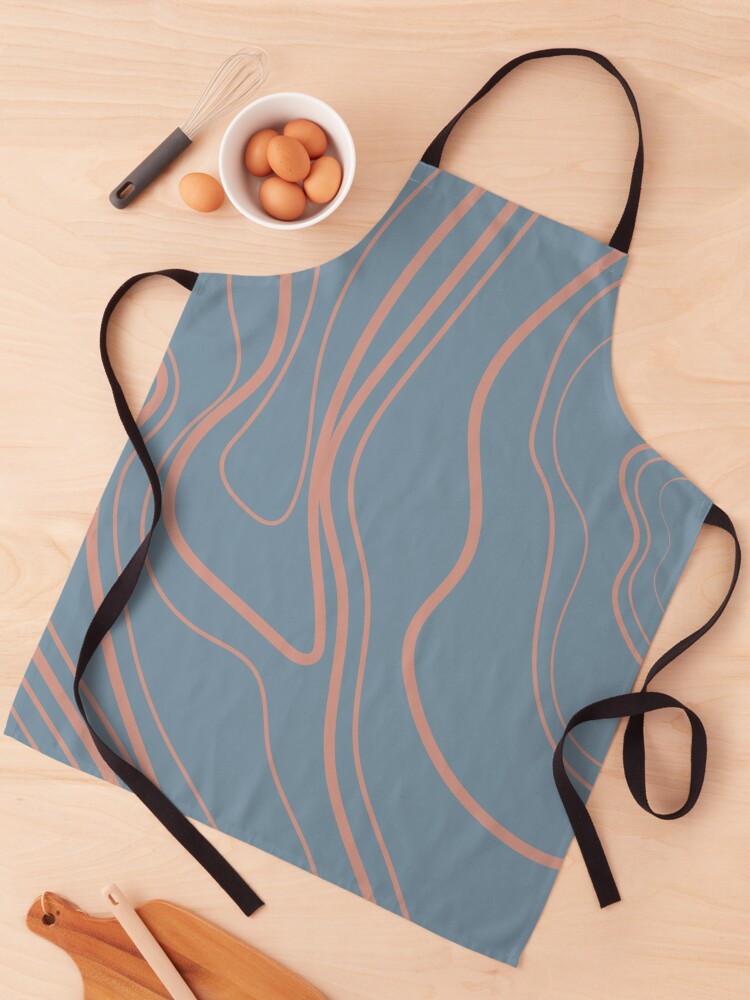 Thumbnail 1 of 6, Apron, You Got Potential - Baby Blue Paisley Print designed and sold by Izzabel Shopping Center.