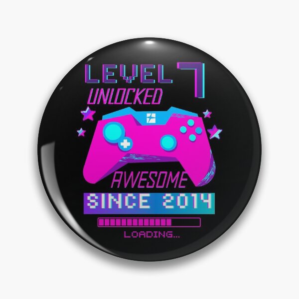Item preview, Level 7 Unlocked, 7th Birthday Gamer Gift designed and sold by Mixture-DESIGN.