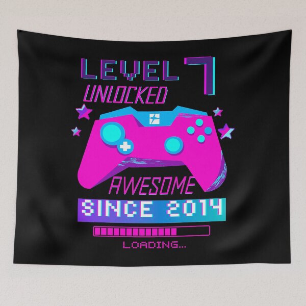 Item preview, Level 7 Unlocked, 7th Birthday Gamer Gift designed and sold by Mixture-DESIGN.