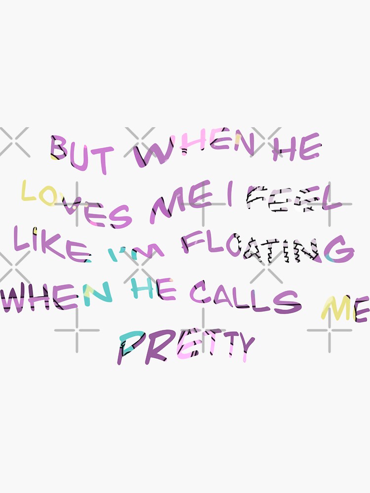 prom-queen-lyrics-sticker-for-sale-by-hannahmt10-redbubble