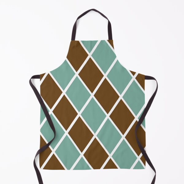 Notthing Hill - Green And Brown Checkered Print Apron