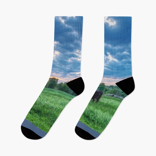 Item preview, Cattle Field Farm Sunset designed and sold by mljdwhite.