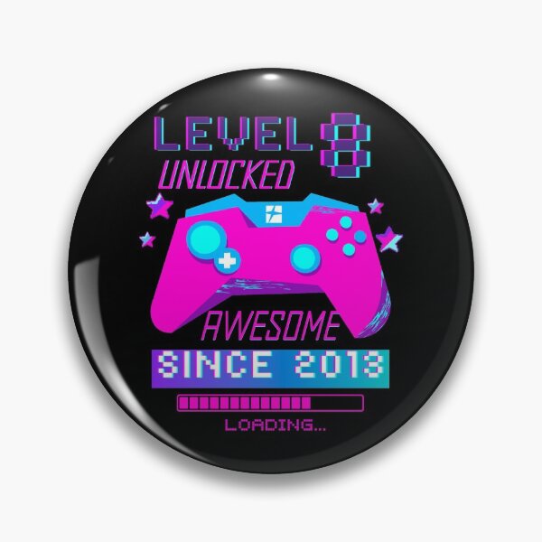 Item preview, Level 8 Unlocked, 8th Birthday Gamer Gift designed and sold by Mixture-DESIGN.