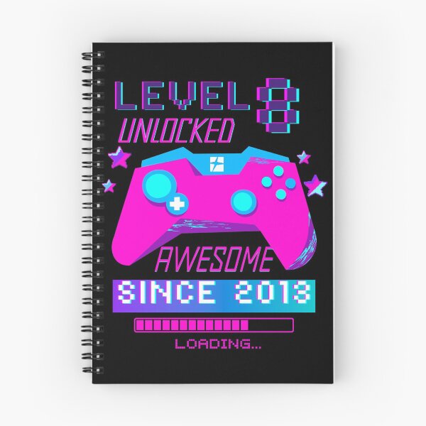 Item preview, Level 8 Unlocked, 8th Birthday Gamer Gift designed and sold by Mixture-DESIGN.