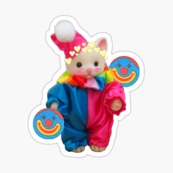 Clown Cat Sticker