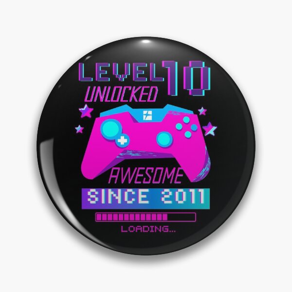 Item preview, Level 10 Unlocked, 10th Birthday Gamer Gift designed and sold by Mixture-DESIGN.