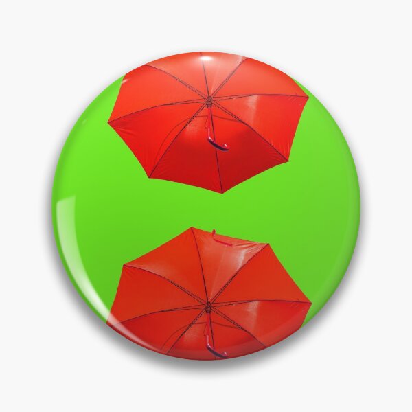 Item preview, Red umbrellas on green designed and sold by Photopat.