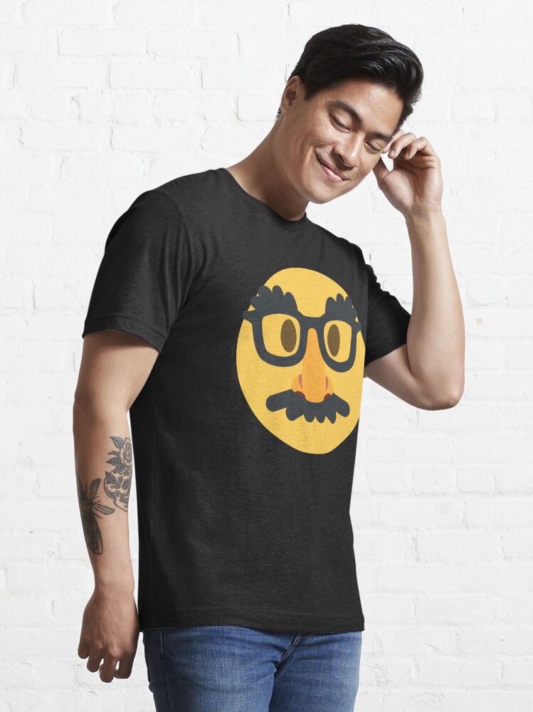 Disguised Groucho Mask Face Emoji Costume Gift T Shirt For Sale By Mkmemo Redbubble