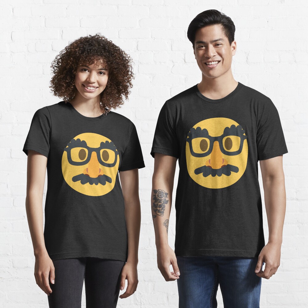 Disguised Groucho Mask Face Emoji Costume Gift T Shirt For Sale By Mkmemo Redbubble