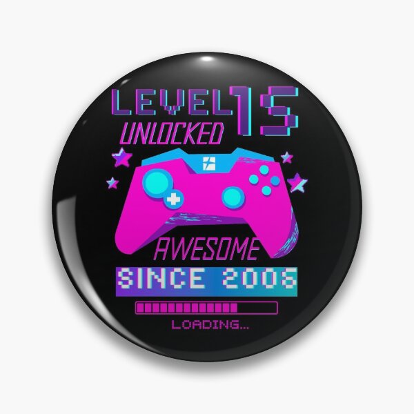 Item preview, Level 15 Unlocked, 15th Birthday Gamer Gift designed and sold by Mixture-DESIGN.