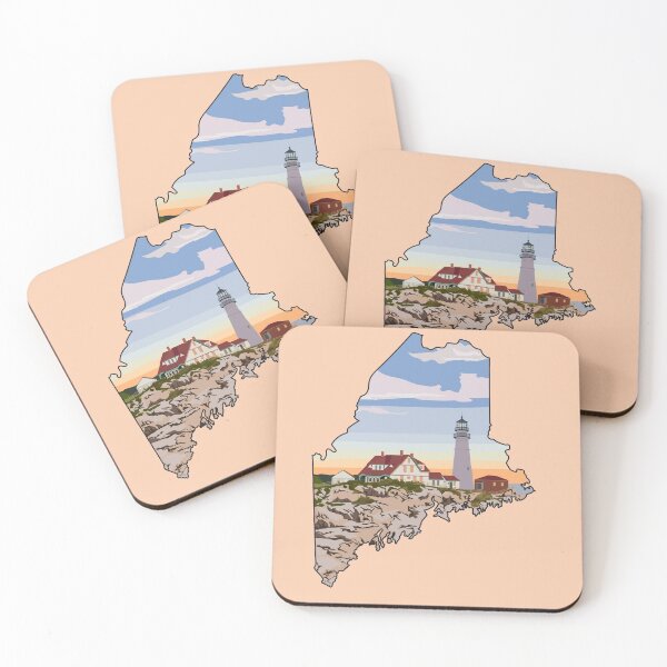 Item preview, State of Maine, Nubble Lighthouse designed and sold by tullyvisuals.