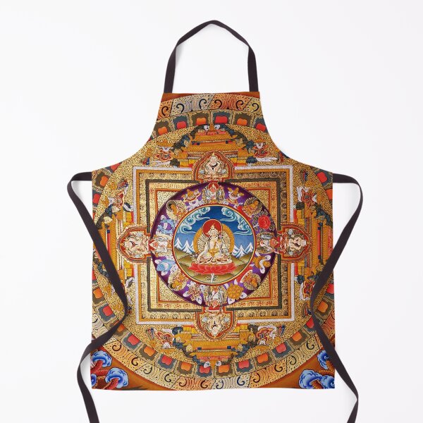 Item preview, White Tara Thangka Orange Mandala designed and sold by GuyBlank.