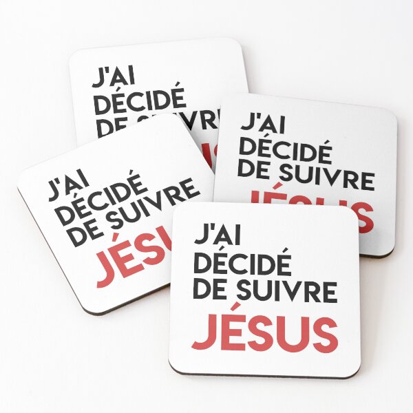 Aperçu de l'œuvre J'ai décidé de suivre Jésus créée et vendue par Red-Creative.