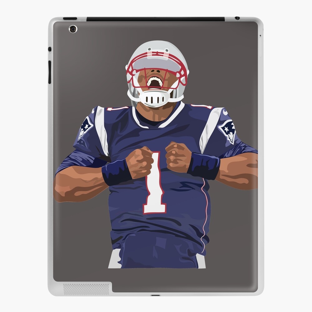 Cam Newton New England Patriots Away Jersey Tully Visuals Spiral Notebook  for Sale by tullyvisuals