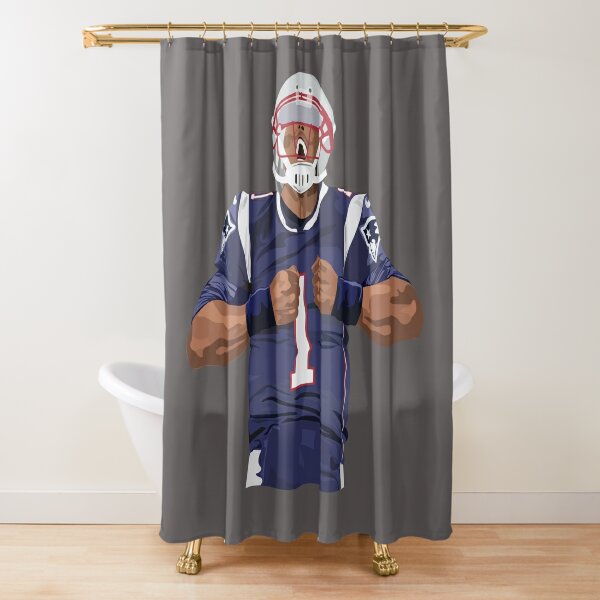 Cam Newton Jersey Shower Curtains for Sale