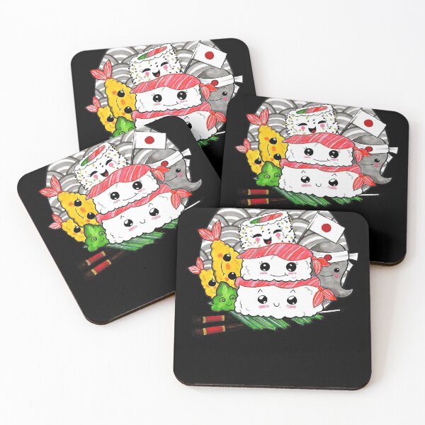 Item preview, kawaii sushi, funny sushi designed and sold by TraceyBrakus.