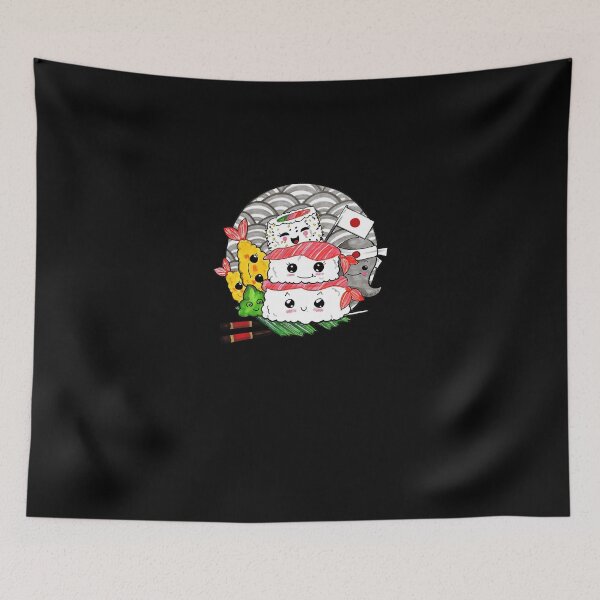 Item preview, kawaii sushi, funny sushi designed and sold by TraceyBrakus.