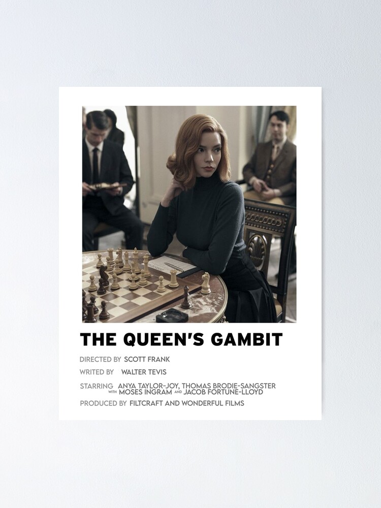 The Queens Gambit Chess Opening Poster Fine Art Print Poster for