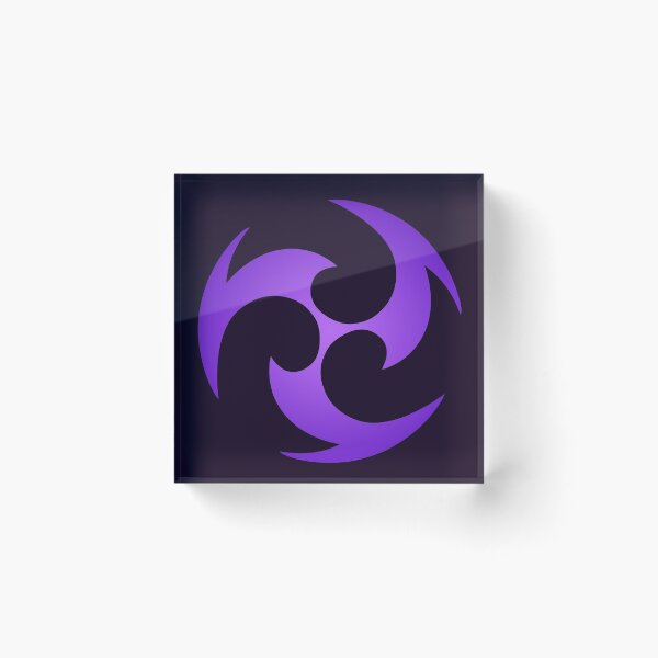 Item preview, Electro Symbol Genshin Impact (dark) designed and sold by LokittyLevi.
