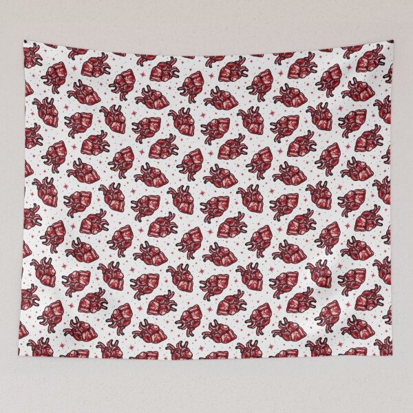 Item preview,  Watercolor Hearts Scatter on White designed and sold by Paisley Yazel.